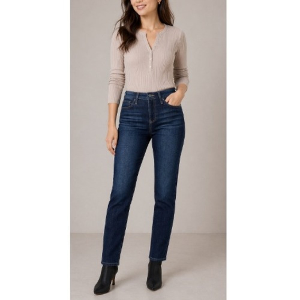 Liverpool LA Women's Castle Sadie High Rise Slim Straight‎ Jeans Size 36 NWT